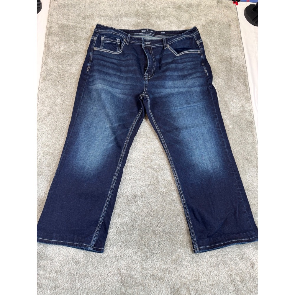 BKE Tyler Bootcut Mens Jeans 38x24 Dark Wash Stretch Indigo Denim Pants